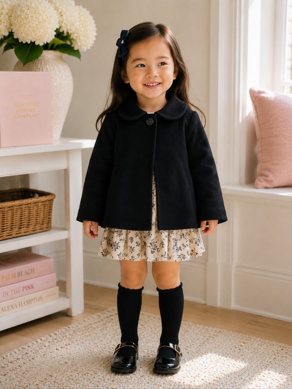 The Beaufort Bonnet Company Black Coat 3T NWT Wool Blend 🖤